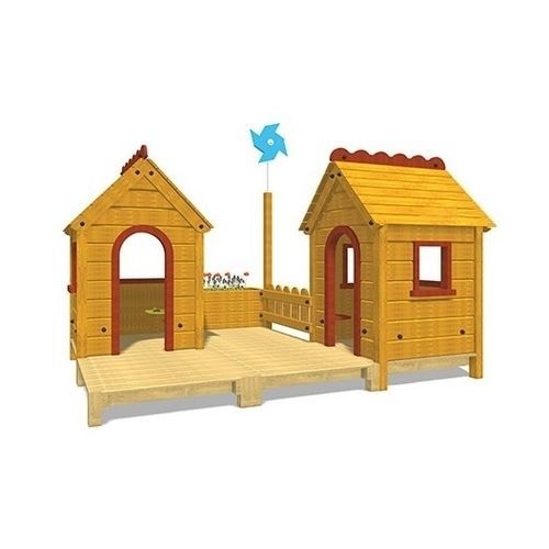 Домик для игр для игровой площадки - VILLAGGIO PRIMAVERA B   - TLF srl - герметичный / напольный / из дерева