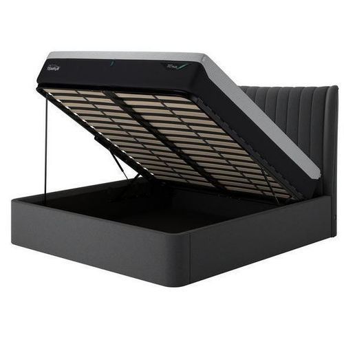 Кровать размер king size - TEMPUR&reg; HORTON OTTOMAN - TEMPUR - современная / с изголовьем / с обитым изголовьем