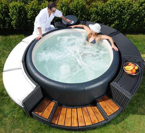 Мобильная спа-ванна - RESORT 300 - SOFTUB | SPATTITUDE - встраиваемая / каркасная / круглая