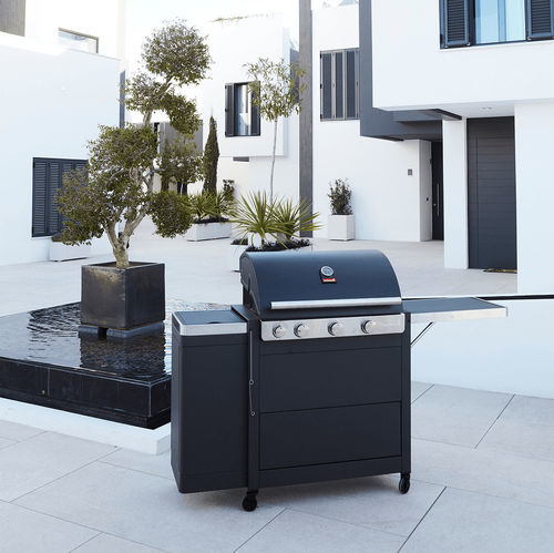 Газовое барбекю - Stella 3221 - BARBECOOK - на роликах / из металла / со встроенным ящиком