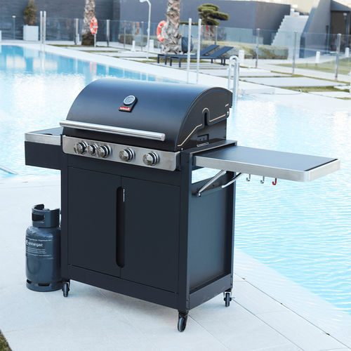 Газовое барбекю - Stella 4311 - BARBECOOK - на роликах / из металла / со встроенным ящиком