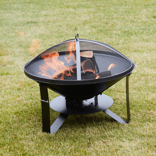 Дровяная садовая жаровня - Modern 60 - BARBECOOK - из чугуна / круглая / черная