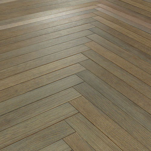 Паркет из паркетной доски - HERRINGBONE 90°SKY - BASSANO PARQUET - «венгерская елка» / матовый / приклеиваемый