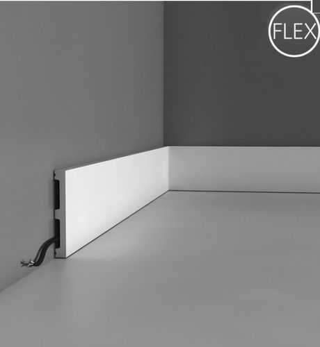 Плинтус из полиуретана - SX163F FLEX - BIANCHI LECCO SRL - для электросети