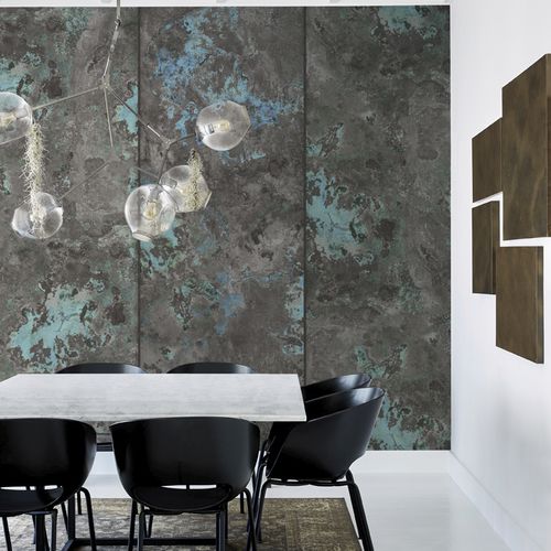 Современный обои - MURAL METALLIC PH15001 - BIANCHI LECCO SRL - из нетканых материалов / абстрактный мотив / имитация ткани