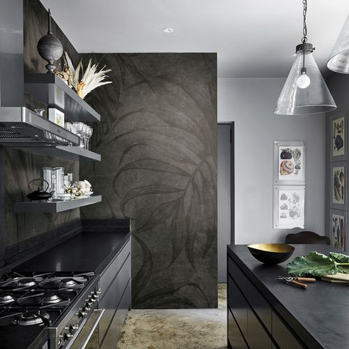 Современный обои - MURALES FLOREALE PH15004 - BIANCHI LECCO SRL - из нетканых материалов / в цветочек / имитация ткани