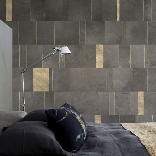 Современный обои - MURALES GEOMETRICO PH15006 - BIANCHI LECCO SRL - из нетканых материалов / c геометрическим рисунком / имитация кафельной плитки