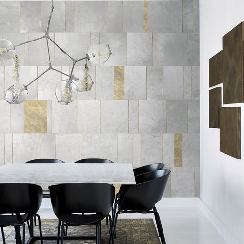 Современный обои - MURALES ETNICO PH15016 - BIANCHI LECCO SRL - из нетканых материалов / в клетку / имитация кафельной плитки
