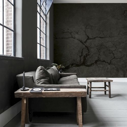 Обои уникальный дизайн - MURALES FONDO SCURO 15030 - BIANCHI LECCO SRL - из нетканых материалов / абстрактный мотив / имитация камня