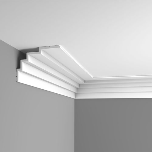 Молдинг из полиуретана - CORNICE SOFFITTO C393 STEPS - BIANCHI LECCO SRL - прямой / внутренний