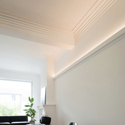 Настенный карниз - CORNICE C393 - C383 - BIANCHI LECCO SRL - из полиуретана / сборный / внутренний