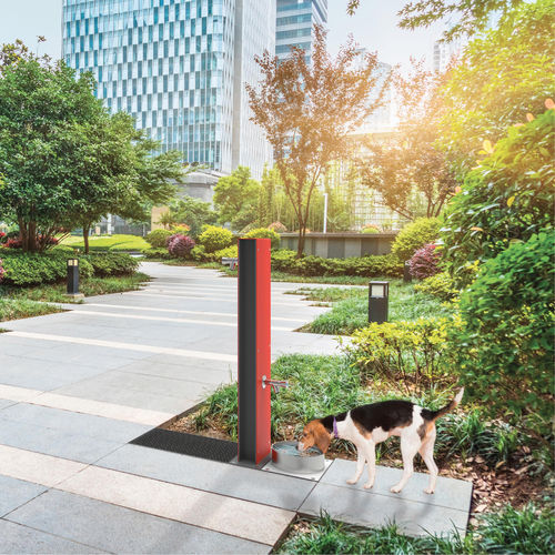 Питьевой фонтанчик для собак - FONTIS DOG  - CITY DESIGN - для наружного применения / из нержавеющей стали / из гальванизированной стали