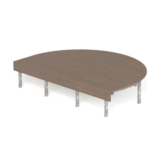 Современная общественная скамейка - SUNDECKS O - CITY DESIGN - WPC / из гальванизированной стали / без спинки