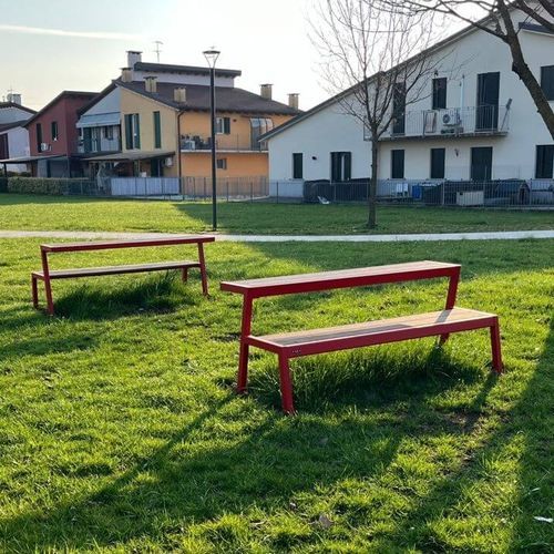 Современный стол для пикника - CASTEO BREAK - CITY DESIGN - WPC / из гальванизированной стали / из дерева