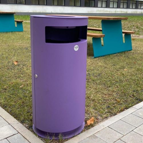 Общественный мусорный контейнер - CIMA  - CITY DESIGN - отдельно стоящий / из гальванизированной стали / со встроенной пепельницей