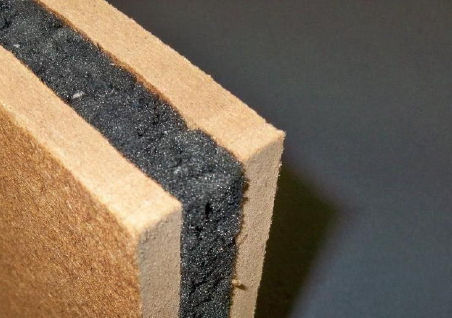 Сэндвич-панель для стены - ECO-WOOD - ECOPOLIMER - поверхность из древесного волокна / резиновая прокладка