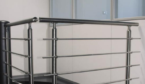 Ограждение из нержавеющей стали - AISI 316 SATIN FINISH - EURO-FER - решетчатое / для интерьера / для лестниц