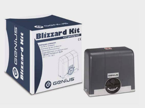 Автоматическая система для откатных ворот - BLIZZARD ENC KIT 500/900 - GENIUS - цепной двигатель