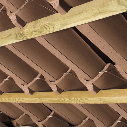 Черепица желобчатая - COPPO CON DENTELLO MONTAGNA - INDUSTRIE COTTO POSSAGNO - из терракоты