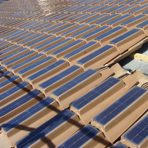 Фотоэлектрическая черепица - MONTAGNA - INDUSTRIE COTTO POSSAGNO - из терракоты