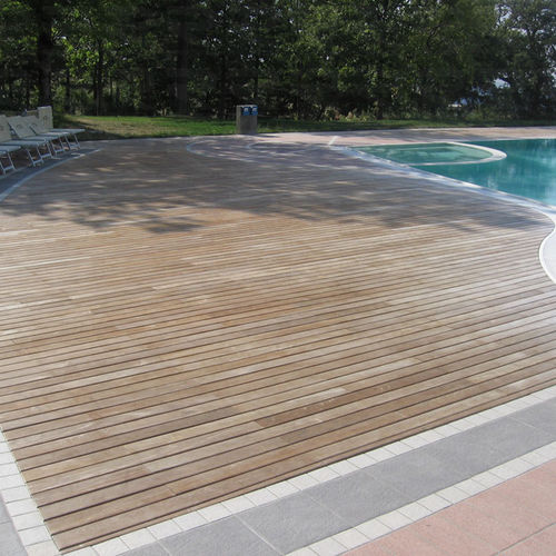 Террасная доска из цельной древесины - PLANKS - RAVAIOLI LEGNAMI - пазованное / термообработанное / с клипсой