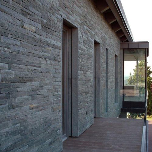 Облицовка из камня - SERPENTINO SCISTO : QUARRY SPLIT - NUOVA SERPENTINO D'ITALIA - для наружного использования / текстурированная / естественная отделка