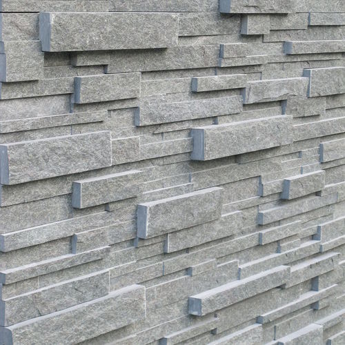 Облицовочная пластина из камня - NATURAL SPLIT FINISH - NUOVA SERPENTINO D'ITALIA - для наружного применения / естественная отделка / серая
