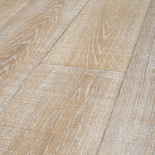 Паркет из паркетной доски - GESSO WHITE SAWED OAK - CORA'DOMENICO & FIGLI - из дуба / покрытый лаком / приклеиваемый
