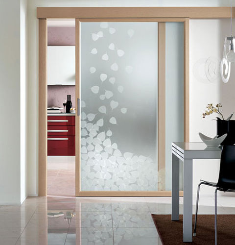 Дверь для интерьера - EVOLUZIONE - CRISTAL PORTE D'ARREDO - из стекла / раздвижная / застекленная