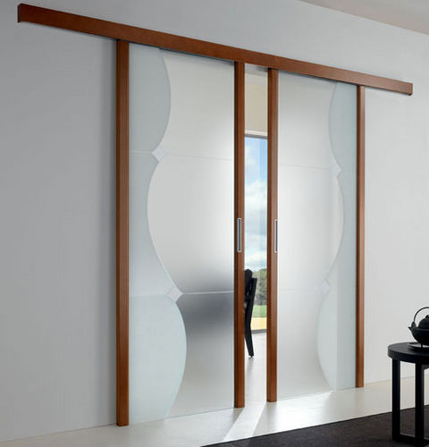 Дверь для интерьера - MATERIA - CRISTAL PORTE D'ARREDO - из дерева / створчатая / застекленная