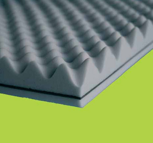 Акустическая изоляция - ISOTEK GUM FOAM - N.D.A. NUOVE DIMENSIONI AMBIENTALI - из меламиновой пены / на жесткой панели / для внутреннего пространства