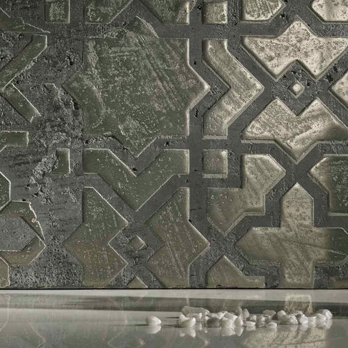 Плитка из керамогранита - TANGIER LATTICE - NOVACOLOR - полированная / рельефная / для интерьера