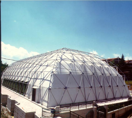 Куполообразная натяжная конструкция - EUROPLAST - для покрытий / с мембраной из ПВХ