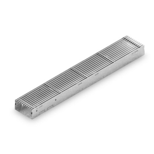 Лоток канализации с решеткой - STEELFIX REGULAR - HAURATON - из композита / из нержавеющей стали / из гальванизированной стали