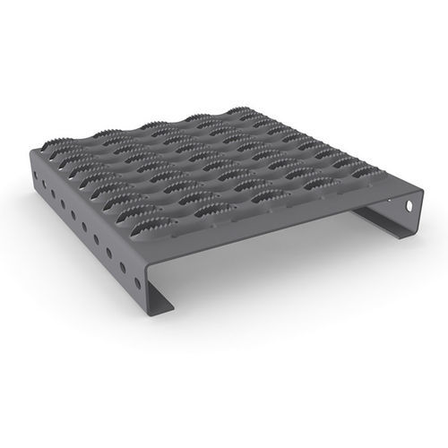 Покрытие ступени из нержавеющей стали - STEPBLOC D - MEISER - из стали / из горячеоцинкованной стали / противоскользящее