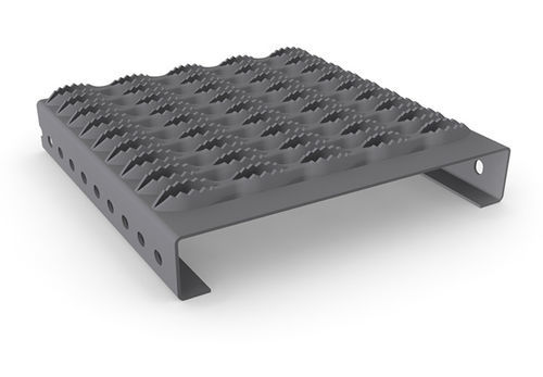Покрытие ступени из алюминия - STEPBLOC F - MEISER - из нержавеющей стали / из горячеоцинкованной стали / противоскользящее