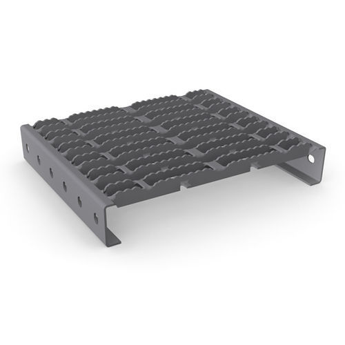 Покрытие ступени из нержавеющей стали - DRAINSTEP RH 3 - MEISER - из стали / из горячеоцинкованной стали / противоскользящее