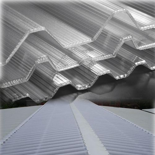 Ячеистая панель из поликарбоната - GRECATEC®  - Stabilit Suisse - план / ребристая / для кровли