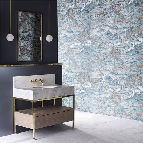 Современный обои - STAND WOOD  - Zoffany - природный мотив / с рисунком животных / имитация ткани