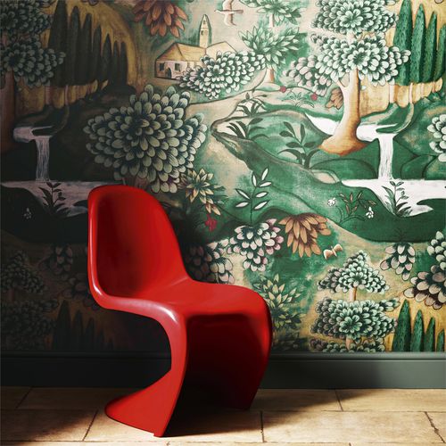 Классический обои - VERDURE  - Zoffany - в цветочек / природный мотив / имитация ткани