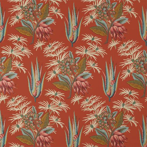 Обивочная ткань - DESERT FLOWER II - Zoffany - для штор / в цветочек / из хлопка
