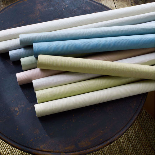 Современный обои - MOIRÉ WALLCOVERING  - Zoffany - из хлопка / в полоску / имитация ткани