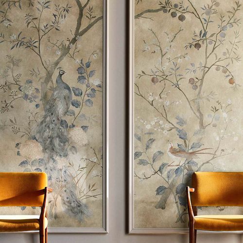 Современный обои - ROTHERBY  - Zoffany - природный мотив / с рисунком животных / с китайскими мотивами