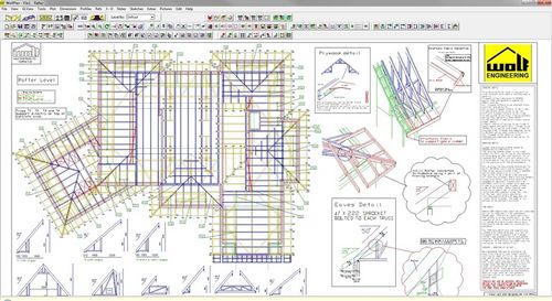 Чертежное программное обеспечение - TRUSS LAYOUT - WOLFSYSTEM - DAO / для архитектуры / для стальной конструкции