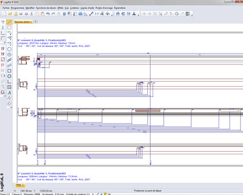 Программное обеспечение CAO - BAR DRAWINGS & MACHININGS - ORGADATA AG - чертежное / для столярных изделий / 3D