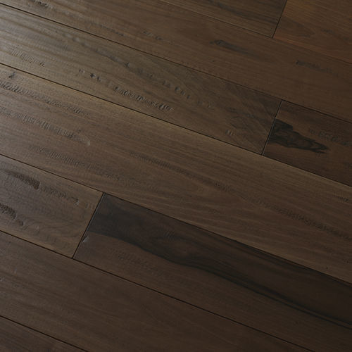 Паркет из паркетной доски - Scraped - BERTI PAVIMENTI LEGNO - из орехового дерева / прокрашенный / приклеиваемый