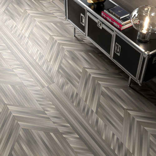 Напольное покрытие подходит для стен - NEWCHEVRON GREY WASH - BERTI PAVIMENTI LEGNO - из дуба / для интерьера / для профессионального использования