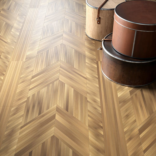 Напольное покрытие подходит для стен - NEW CHEVRON WALNUT - BERTI PAVIMENTI LEGNO - из дуба / для интерьера / для профессионального использования