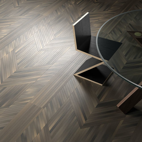Напольное покрытие подходит для стен - NEWCHEVRON EBONY - BERTI PAVIMENTI LEGNO - из дуба / для интерьера / для профессионального использования