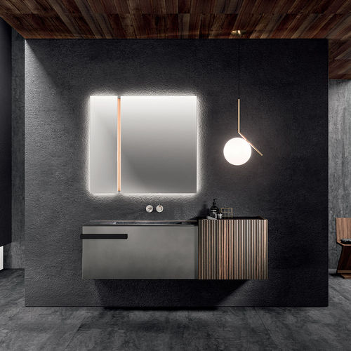 Настенная тумба под умывальник - LYMPHA_CONCEPT_01 - ALTAMAREA - из стекла / из Corian® / современная
